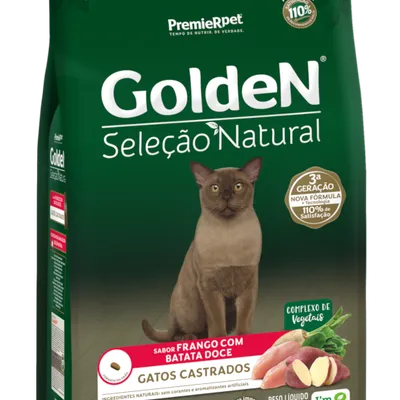 GoldeN Seleção Natural Gatos Castrados Frango com Batata Doce