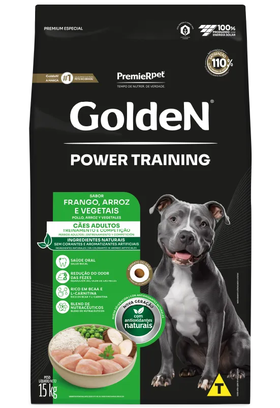 GoldeN Power Training Cães Adultos Frango & Arroz