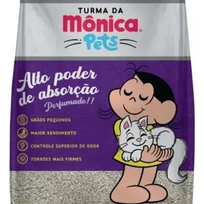 Areia Higiênica Granulado Floral Gato Turma Da Monica