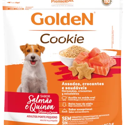 GoldeN Cookie Cães Adultos Porte Pequeno Salmão e Quinoa