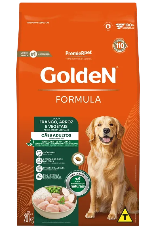 GoldeN Formula Cães Adultos Frango & Arroz