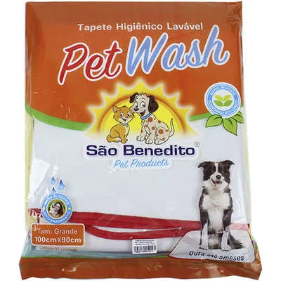 Tapete Higiênico Pet Wash São Benedito Pet Lavável G