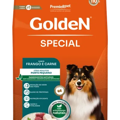 GoldeN Special Cães Adultos Porte Pequeno Frango e Carne