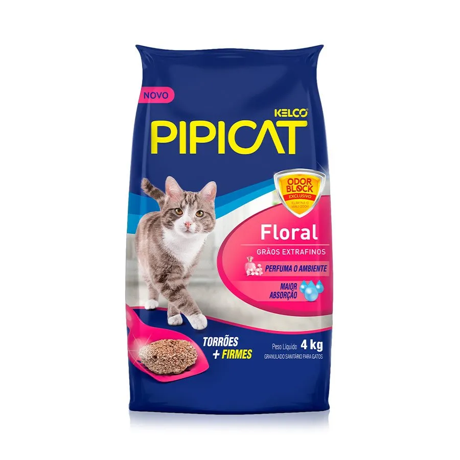 Areia Sanitária Kelco Pipicat Floral