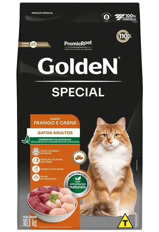 GoldeN Special Gatos Adultos Sabor Frango e Carne