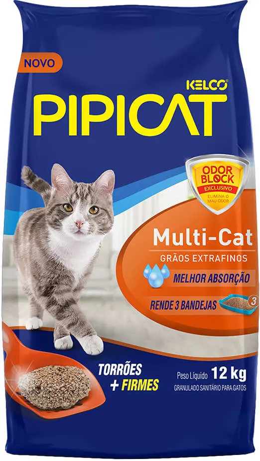 Areia Sanitária Kelco Pipicat Multicat