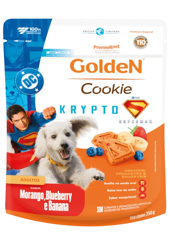 GoldeN Cookie Cães Adultos Porte Pequeno Krypto