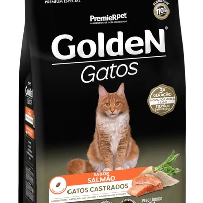 GoldeN Gatos Castrados Salmão