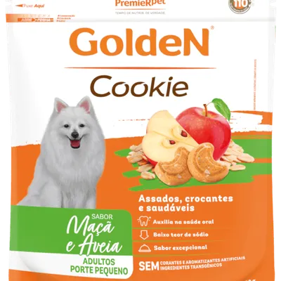 GoldeN Cookie Cães Adultos Porte Pequeno Maçã & Aveia