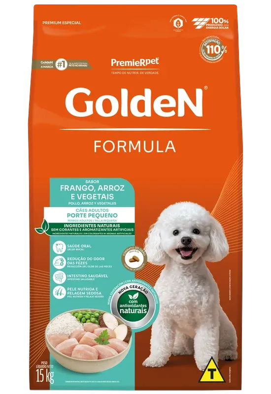 GoldeN Formula Cães Adultos Porte Pequeno Frango & Arroz