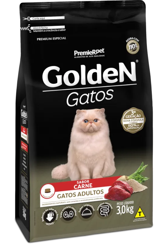 GoldeN Gatos Adultos Carne