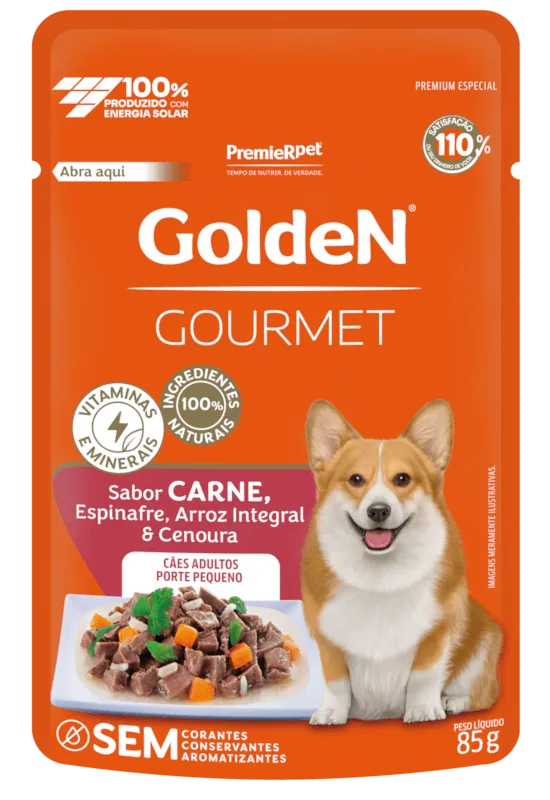 GoldeN Gourmet Cães Adultos Porte Pequeno Carne